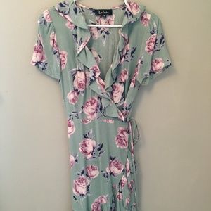 Lulus Floral Wrap Dress